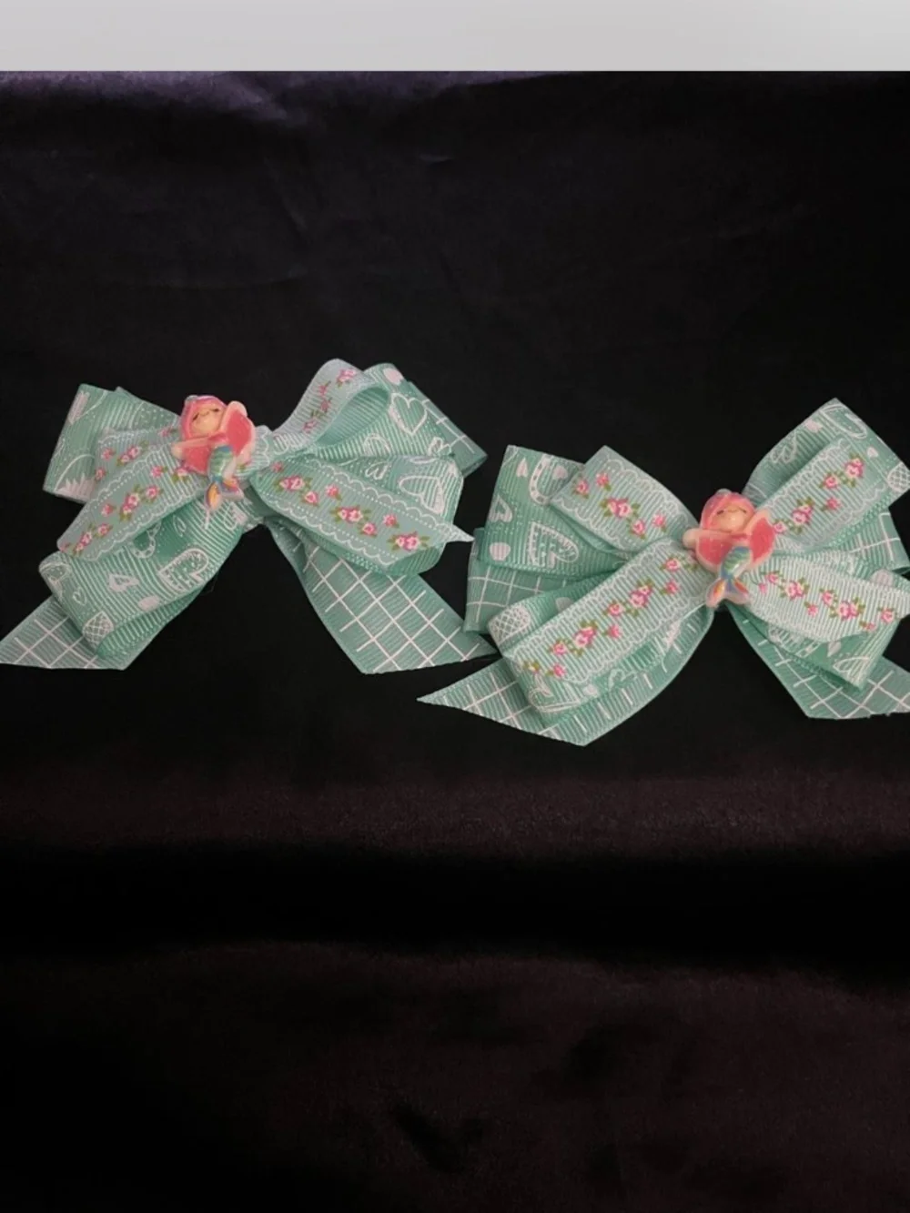 Mermaid inspired hair bows